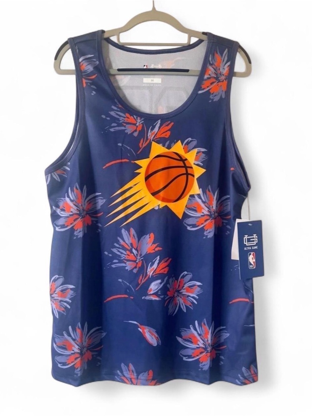 NBA Phoenix Suns Ultra Game Player Tank with Orange and Yellow Logo Size M